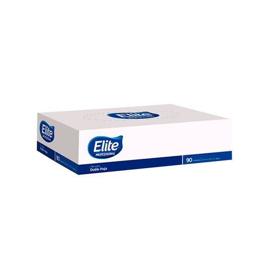 Caja Toalla Facial Elite Diseños Doble Hoja 90 unidades x 36 paquetes