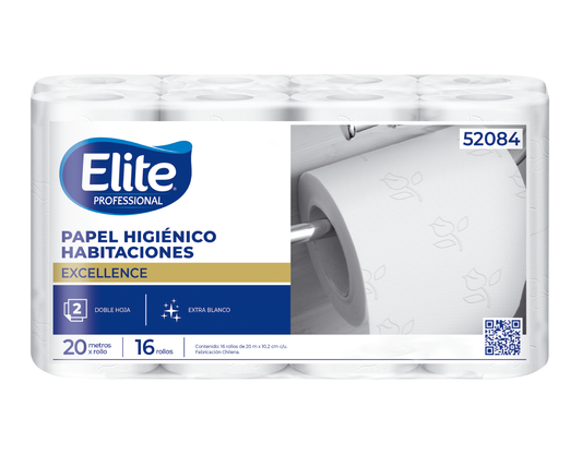 Papel Higiénico Elite Hotel Doble Hoja 20 Mts. x 48 unids