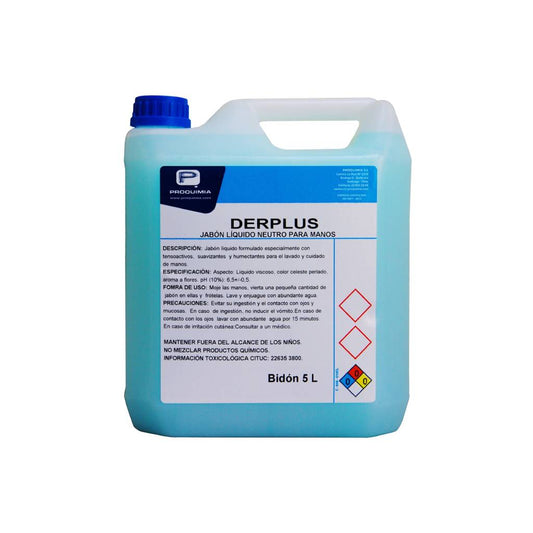 Jabón Liquido Perlado Derplus Proquimia 5 Lts Caja X 2 Bidones