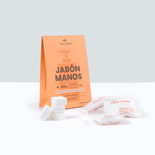 Jabón Espuma Casa Nativa Mandarina Oriental X 4 Tabletas