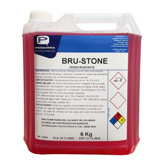 Detergente Desincrustante Cocina Proquimia Brustone Bidon  5 Lts x 2 Un