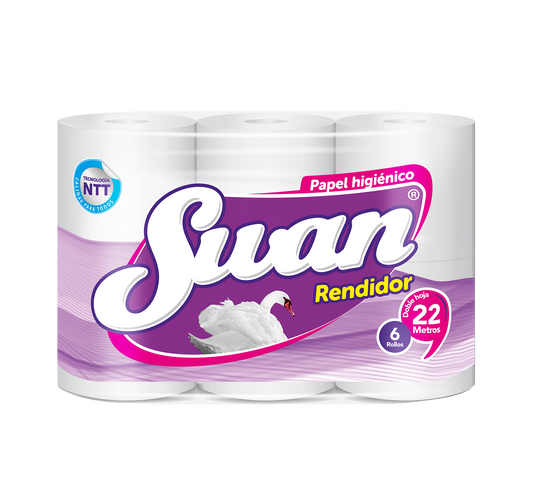 Manga Papel Higiénico Swan Rendidor Doble Hoja 22Mts x 48 Rollos